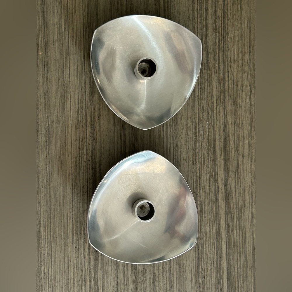 Shelton Denmark Stainless Steel Candle Holders